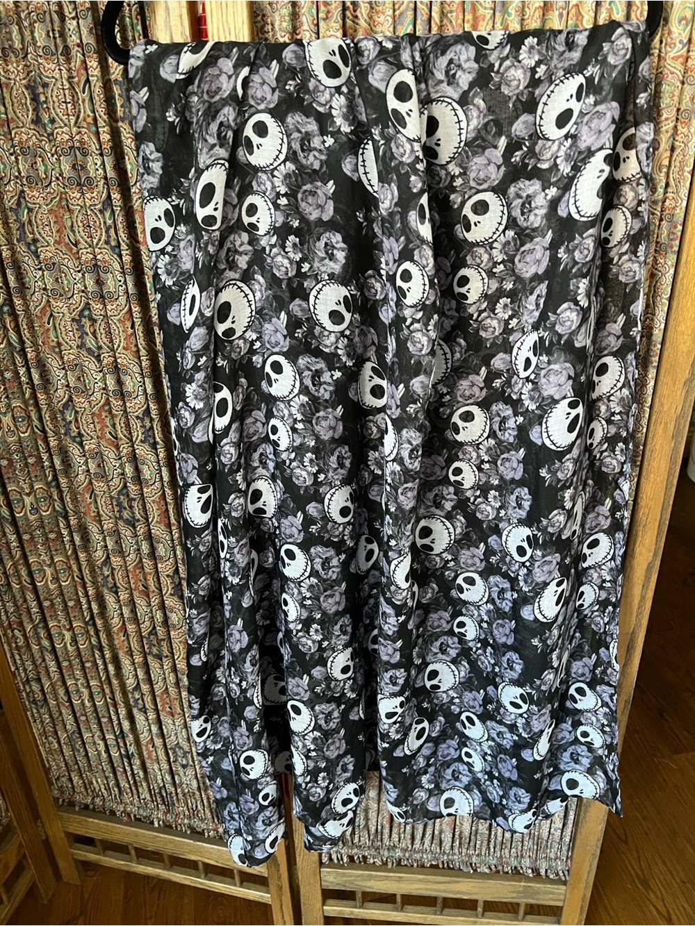 Nightmare before Christmas Jack scarf 41 inches x 83 inches
